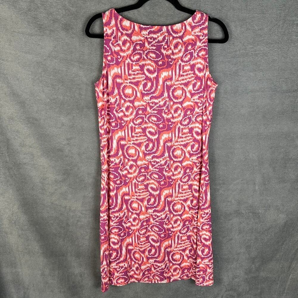 Title Nine Dress Womens Medium Pink Breeze Drape Neck Sleeveless Sporty Outdoor - Picture 5 of 11